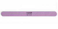 Профессиональная пилка для искусственных ногтей (сиреневая, закругленная, 180/180) №4732 Runail Professional
