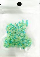 MZH-09-03 Жемчужины Light Blue- Light Green Pearl разноразмерные