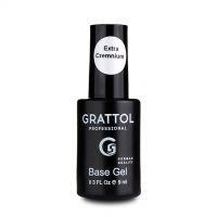 База Каучуковая Rubber Base Gel  EXTRA CREMNIUM Grattol, 9 мл. (кремневая)