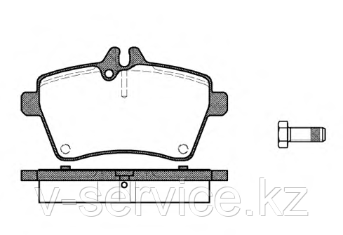 Тормозные колодки REMSA 1144.00-AF
