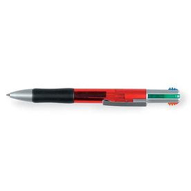 Ручка шариковая 4-х цветная, BONLES Красный