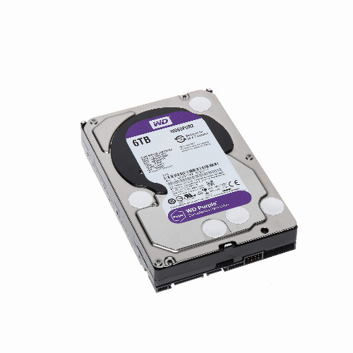 Жесткий диск внутренний Western Digital (WD) Purple (6Тб (6000Гб), HDD, 3,5″, Для видеонаблюдения, SATA)