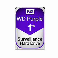 Жесткий диск внутренний Western Digital (WD) PURPLE WD10PURZ (1тб (1000Гб), HDD, 3,5″, Для видеонаблюдения,