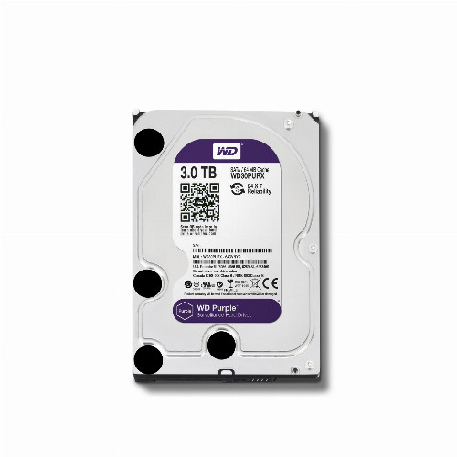 Жесткий диск внутренний Western Digital (WD) PURPLE  WD30PURZ (3Тб (3000Гб), HDD, 3,5″, Для видеонаблюдения,