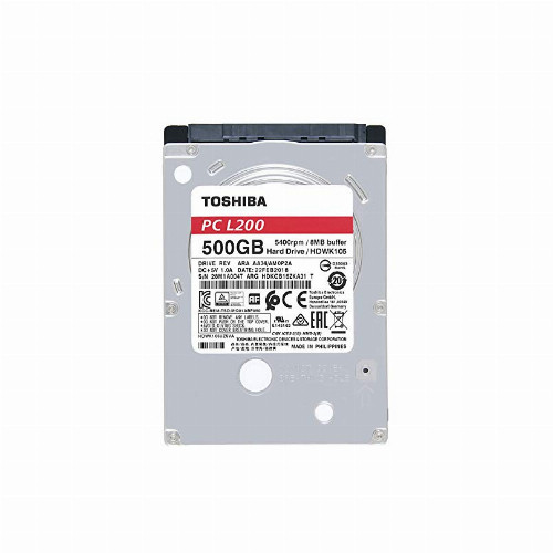 Жесткий диск внутренний Toshiba L200 HDWK105UZSVA (500Гб, HDD, 2,5 , Для ноутбуков, SATA) HDWK105UZSVA - фото 1 - id-p47133787