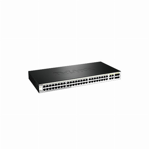 Коммутатор D-link DES-1210-52/C1A (48 портов, Настраиваемый WebSmart, 2 порта 10/100/1000Base-T, 2 комбо