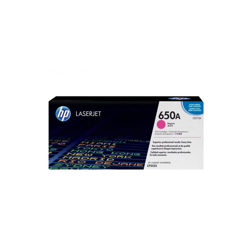 Лазерный картридж HP 650A (Оригинальный, Пурпурный - Magenta) CE273A
