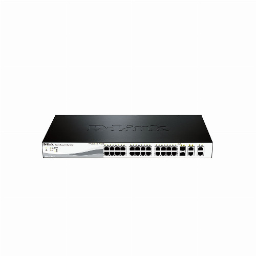 Коммутатор D-link DES-1210-28P/C2A (24 порта, Настраиваемый WebSmart, 10/100/1000 Мбит/с, 2 порта