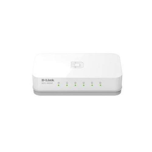 Коммутатор D-link DES-1005C (5 портов, Неуправляемый, Без Uplink портов, 10/100 Мбит/с, Без PoE, Без PoE, Нет