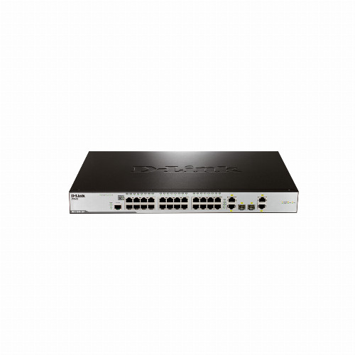Коммутатор D-link DES-3200-28P/C1A (24 порта, Управляемый, 10/100/1000 Мбит/с, 2 порта 10/100/1000Base-T, 2