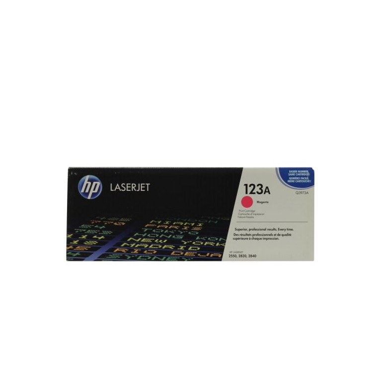 Лазерный картридж HP 123A (Оригинальный, Пурпурный - Magenta) Q3973A