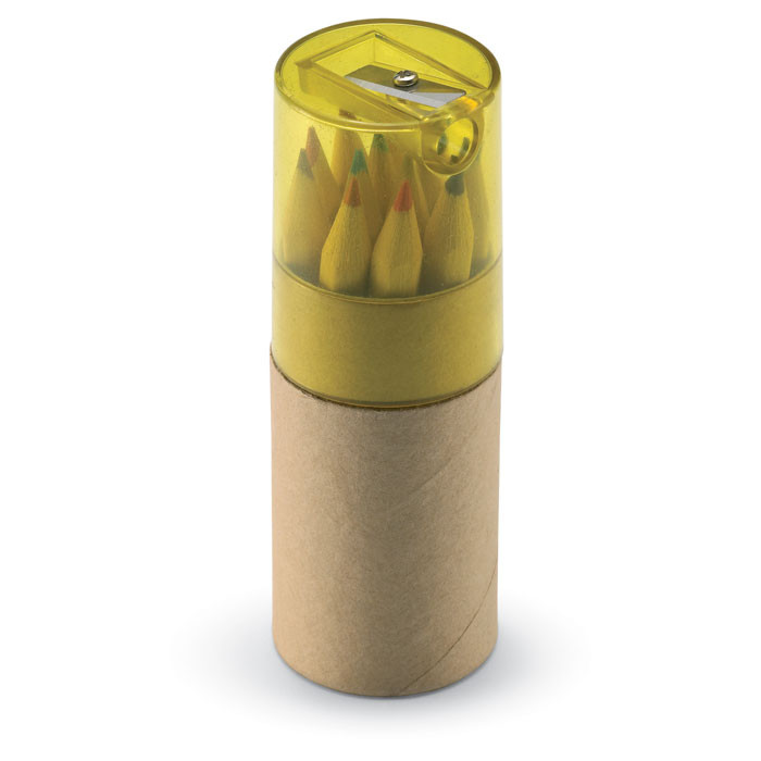 Набор из 12 цветных карандашей, LAMBUT Желтый - фото 1 - id-p87496848