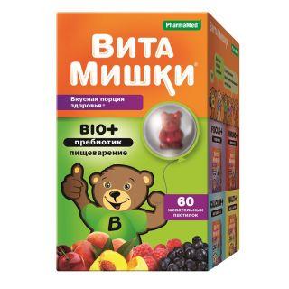 ВитаМишки BIO+пребиотики жев.пастилки №60