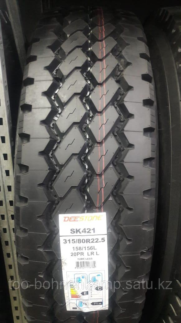 Шина пневматическая 315/80R22.5 156/150L DEESTONE SK421 TL - фото 1 - id-p79793272