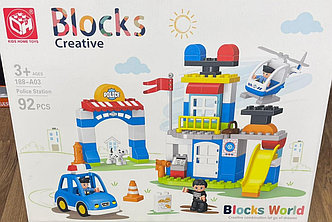 Конструктор детский "Полицейская станция" Blocks Creative 92 PCS