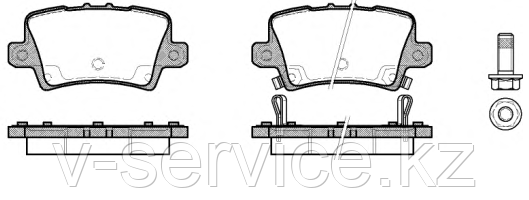 Тормозные колодки REMSA     1206.02-AF