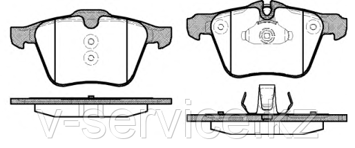 Тормозные колодки REMSA 1217.00-AF