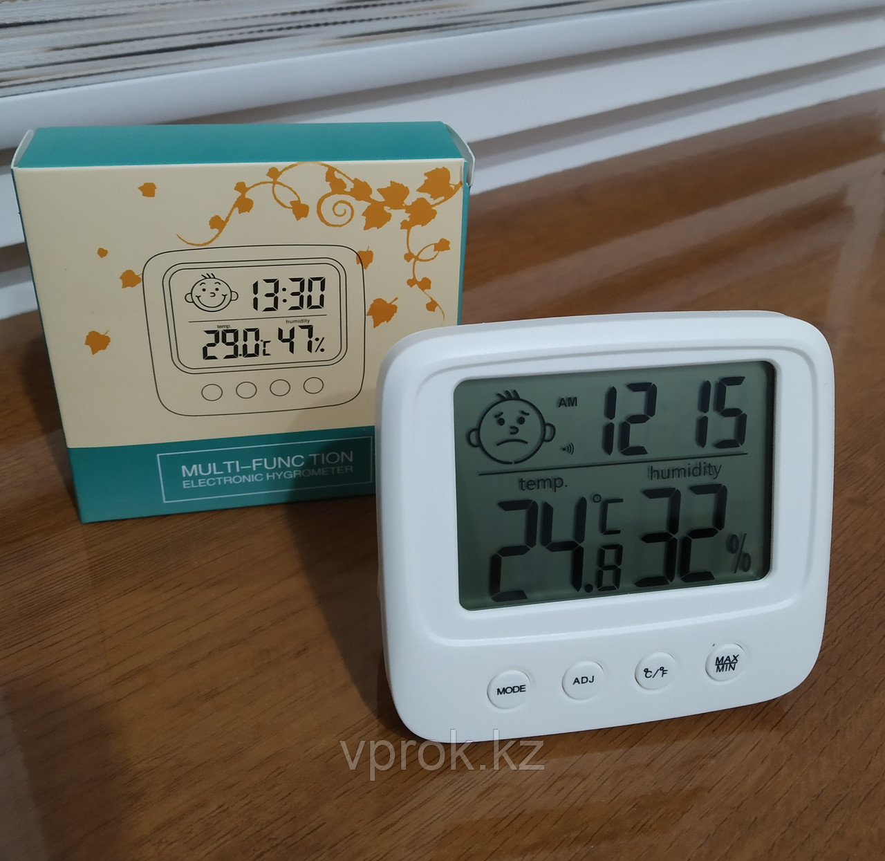 Термометр гигрометр с часами и будильником CX-260 - фото 1 - id-p87531546
