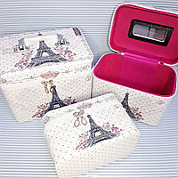 Косметичка-чемоданчик, размер L. Эйфелевая Башня., фото 1
