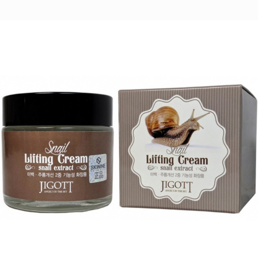 Подтягивающий крем для лица  "Экстракт слизи улитки" JIGOTT Snail Lifting Cream , 70 мл
