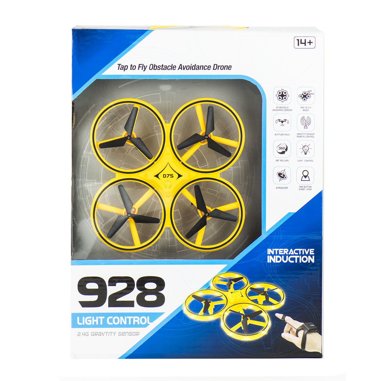Квадрокоптер 928 Light Control, Yellow
