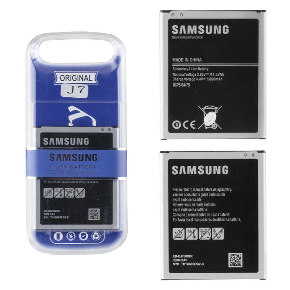 Аккумулятор Samsung Galaxy J7 J700/J4 J400 EB-BJ700CBC 3000mAh Original Double IC plastic box