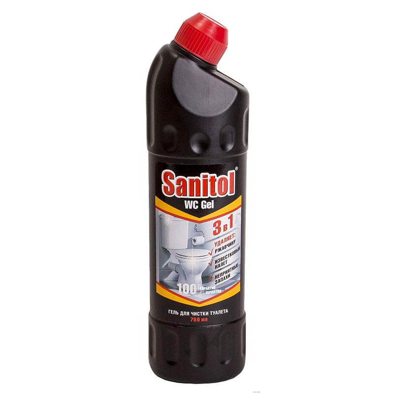 SANITOL средство для унитаза 3в1