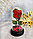 Роза в колбе долговечная из сказки Красавица и Чудовище маленькая высота 18 см, фото 9