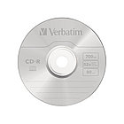 Диск CD-R, Verbatim, (43352) 700MB, 52х, 25шт в упаковке, Незаписанный