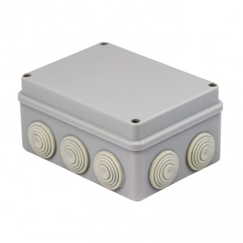 Коробка распаячная КМР-050-041 пылевлагозащитная, 10 мембранных вводов, уплотнительный шнур (150х110х70) EKF P