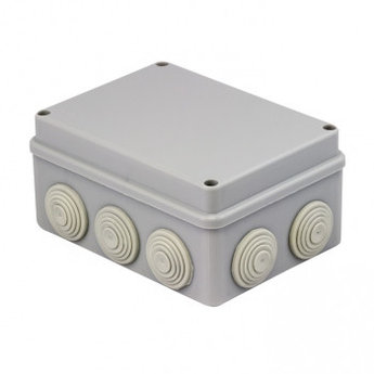 Коробка распаячная КМР-050-042 пылевлагозащитная, 10 мембранных вводов, уплотнительный шнур (190х140х70) EKF P