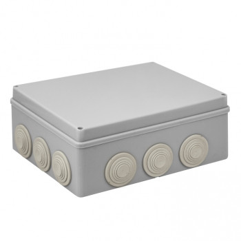 Коробка распаячная КМР-050-043 пылевлагозащитная, 12 мембранных вводов, уплотнительный шнур (240х190х90) EKF P