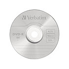 Диск DVD-R, Verbatim, (43523) 4.7GB, 16х, 10шт в упаковке, Незаписанный