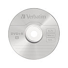 Диск DVD+R, Verbatim, (43550) 4.7GB, 16х, 50шт в упаковке, Незаписанный