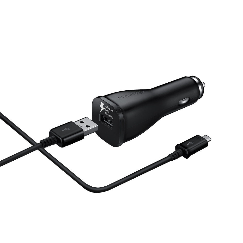 Автомобильное зарядное устройство Samsung с кабелем Type-C 1XUSB 5V-2A/9V-1.67A Black