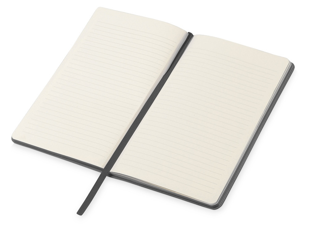 Блокнот Notepeno 130x205 мм с тонированными линованными страницами, серый - фото 3 - id-p83817564