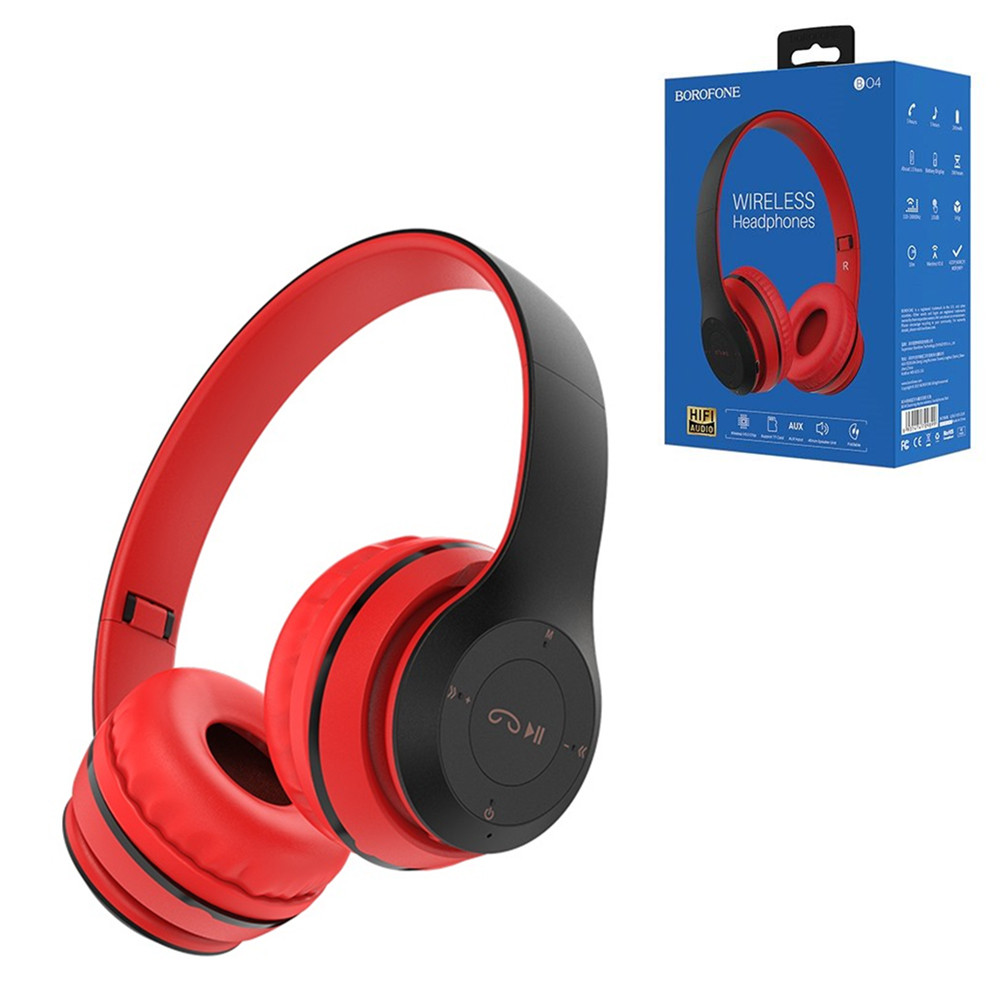 Bluetooth гарнитура Borofone BO4, Red