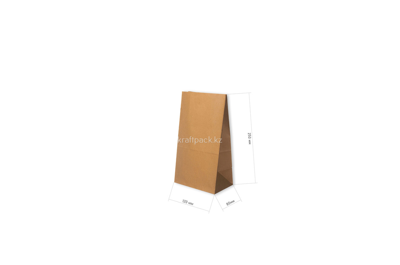 Бумажный пакет Delivery Bag, Крафт 80x50x170 (70гр) (2000шт/уп) - фото 3 - id-p58678639