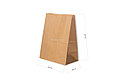 Бумажный пакет Delivery Bag, Крафт 260x150x340 (70гр) (450шт/уп), фото 3