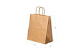 Бумажный пакет Retail Bag, Крафт 240x140x280 (70гр) (300шт/уп), фото 3