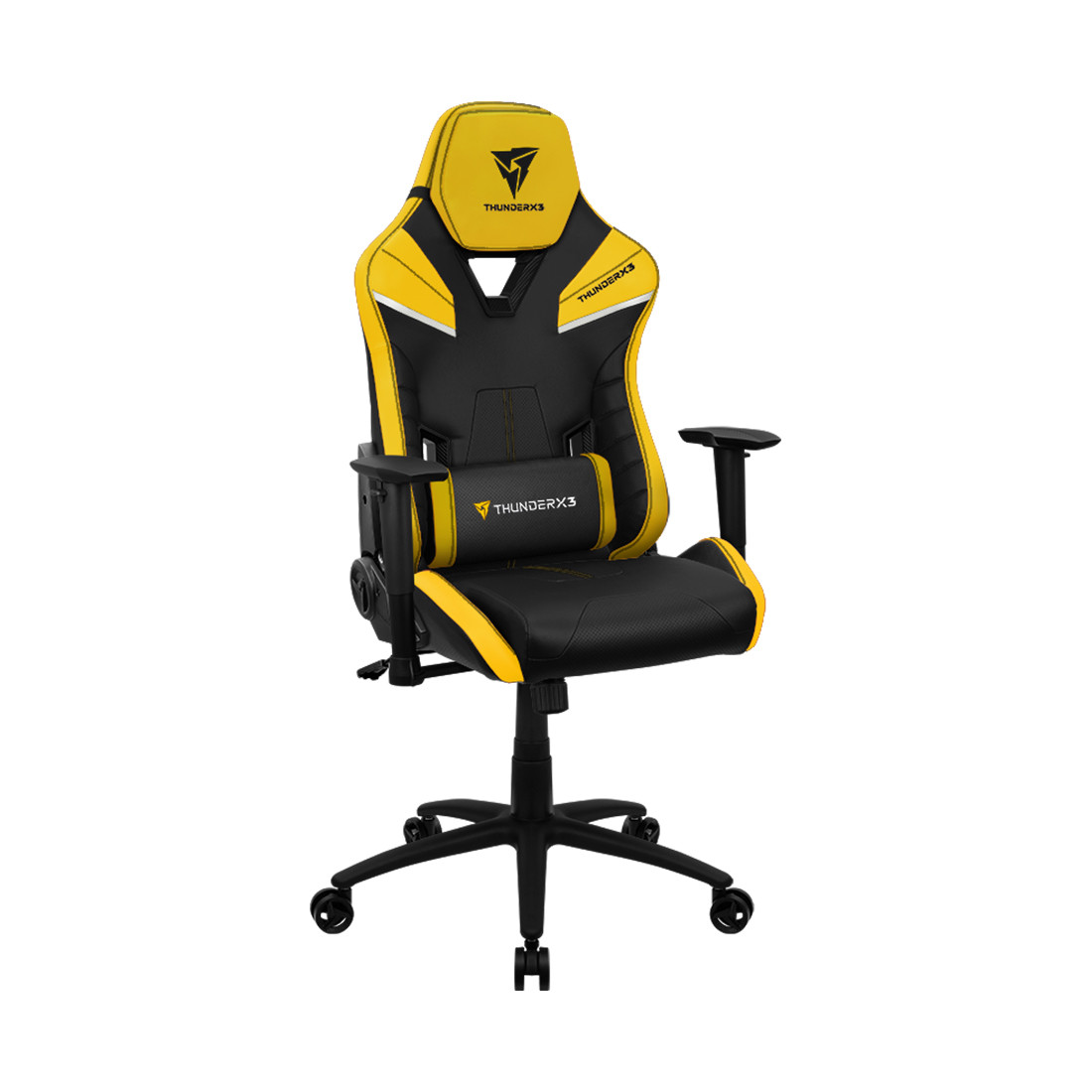 Игровое компьютерное кресло, ThunderX3, TC5-Bumblebee Yellow, Искусственная кожа PU AIR, (Ш)66*(Г)70*(В)125