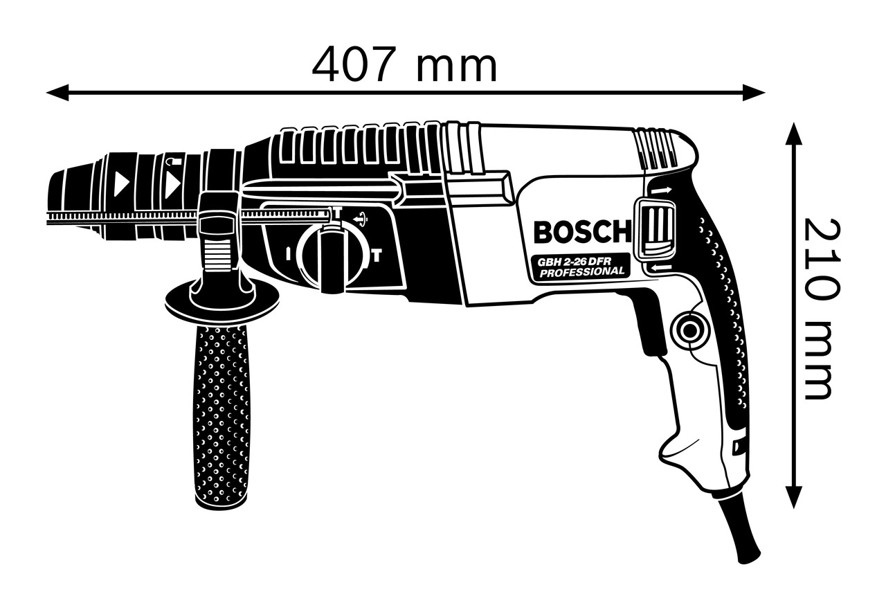 Перфоратор Bosch GBH 2-26 DFR Professional 0611254768 - фото 3 - id-p87668039