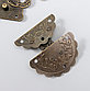 Замок металл для шкатулки "Цветок" бронза набор 2 шт 2,7х2,7 см, фото 2