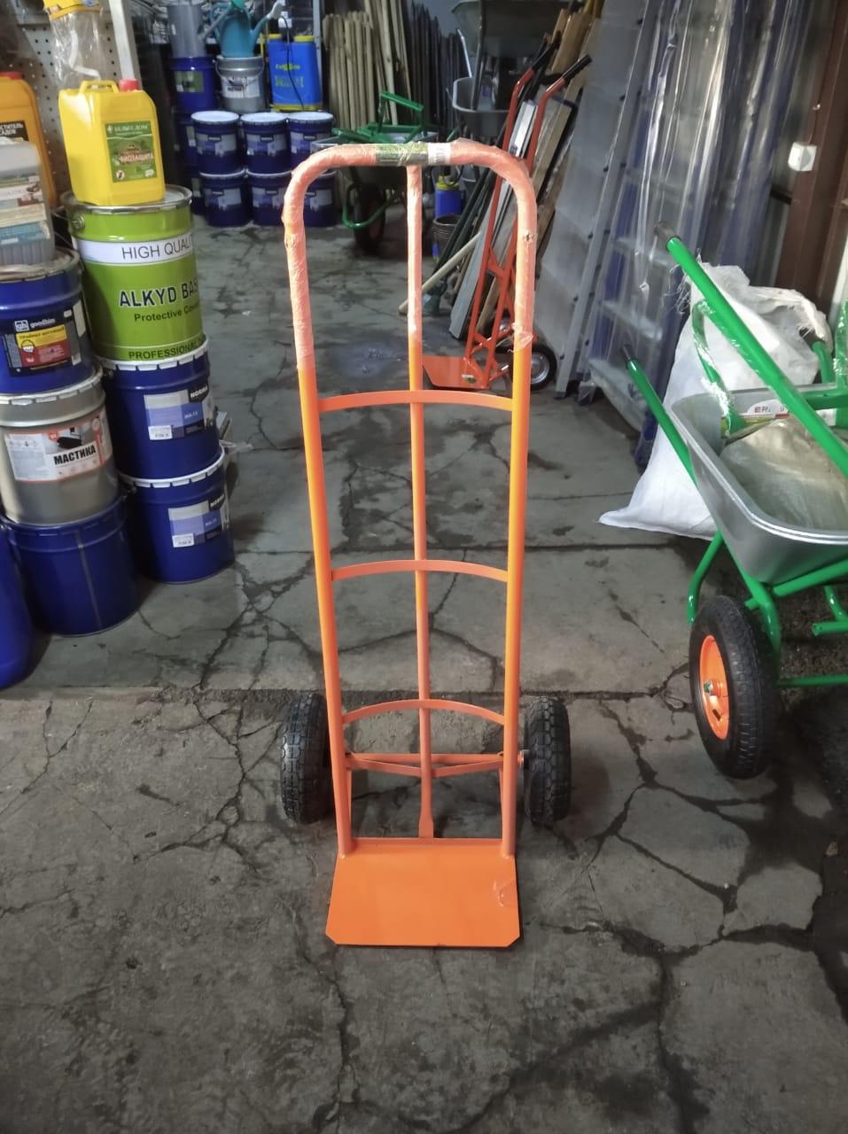 Тележка ручная 2-х колесная НТ1805, г/п 150кг, п/н колеса d260мм, платформа 350х235// Сибртех