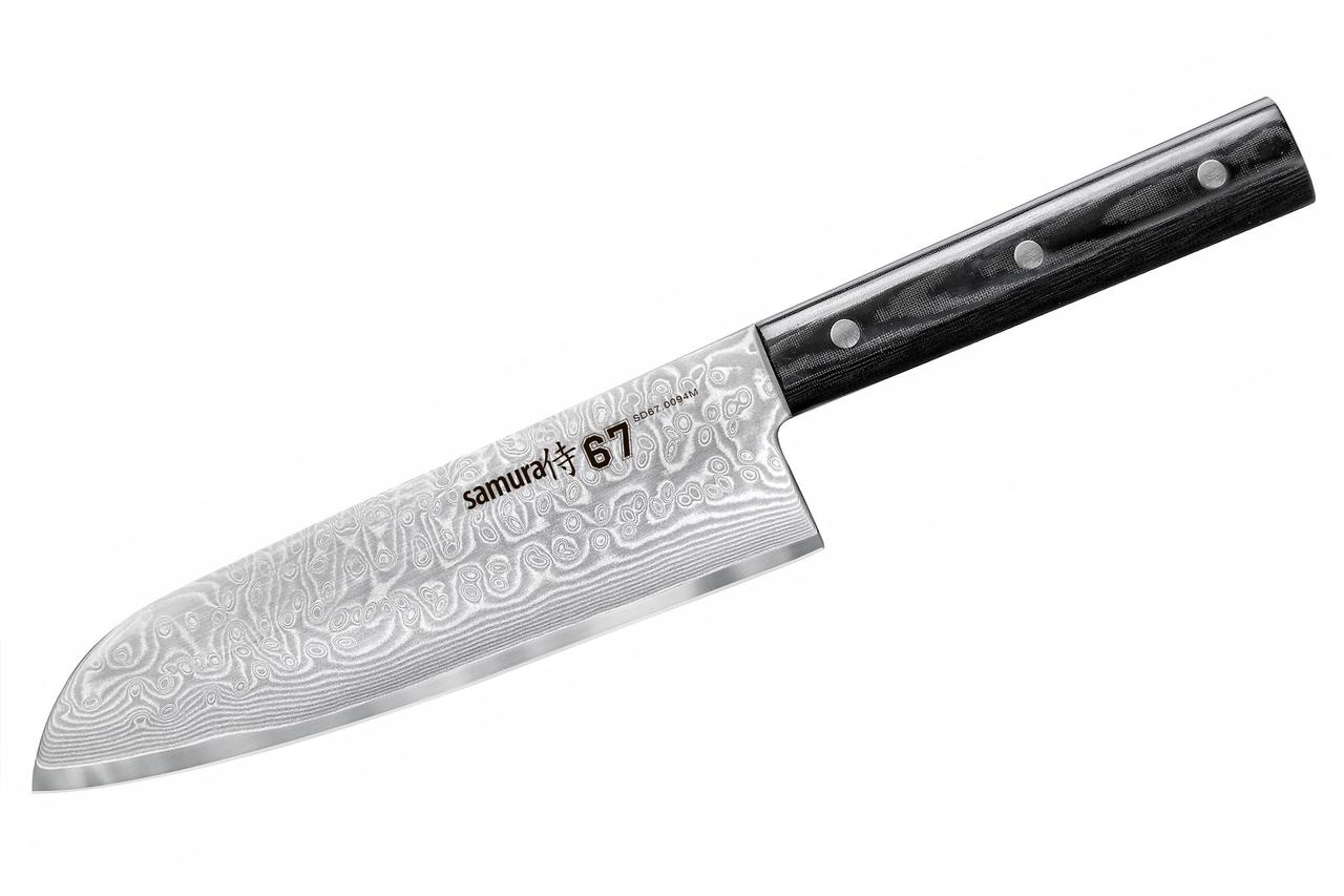 Нож Сантоку Samura 67 Damascus SD67-0094M/K - фото 1 - id-p87696565