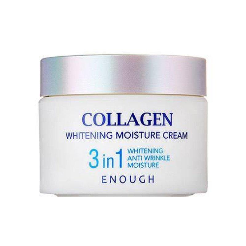 Осветляющий крем с коллагеном Enough Collagen Whitening Moisture Cream 3 in 1 - фото 1 - id-p87697054