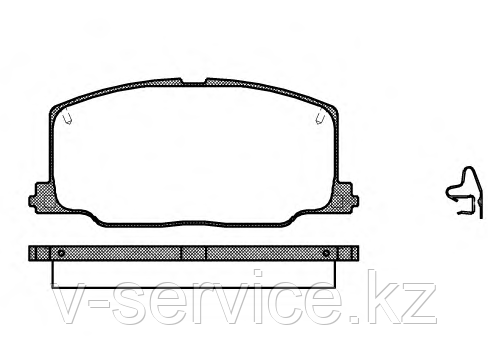 Тормозные колодки REMSA   268.04-AF