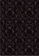 Кафель | Плитка настенная 28х40 Органза | Organza черный 5Т