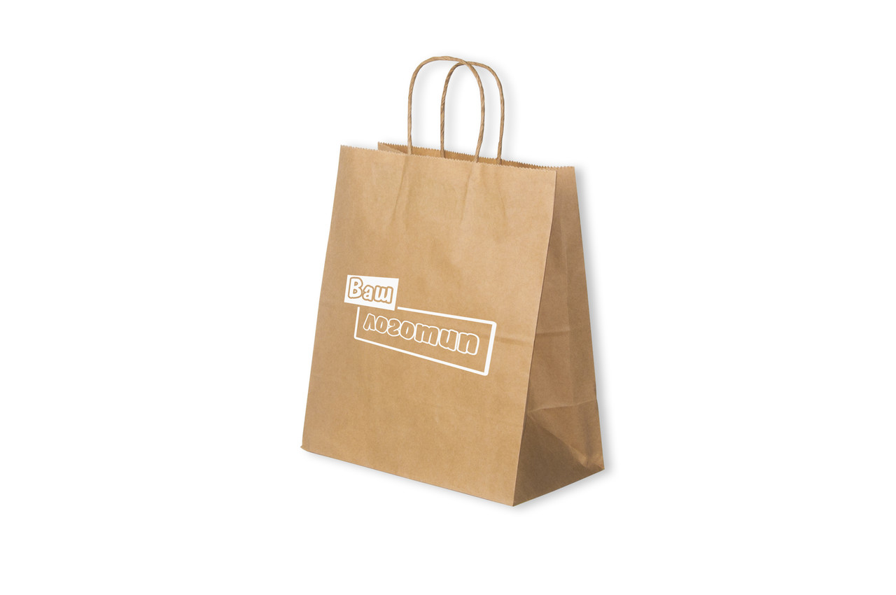 Бумажный пакет Retail Bag, Крафт 240x140x280 (70гр) (300шт/уп) - фото 4 - id-p49686450