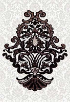 Кафель | Плитка настенная 28х40 Органза | Organza черный 5 вставка